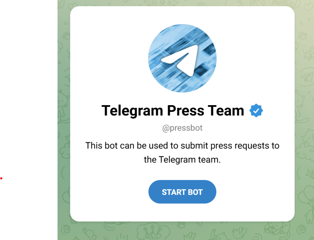 Telegram（テレグラム）のプレス連絡先